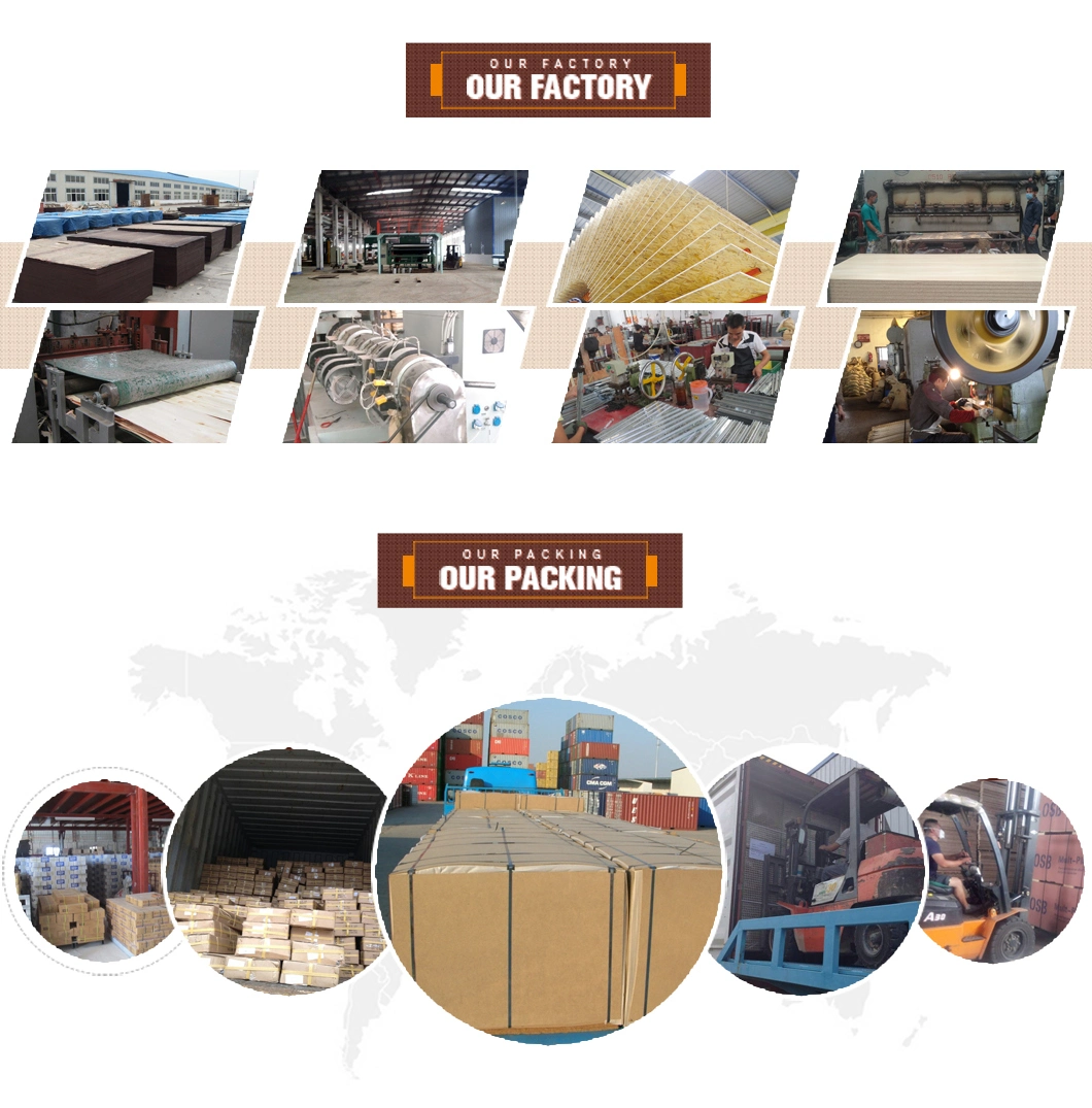 China Factory Wholesale Plywood Prices Timber Carbp2/FSC/CE 16/18mm E1 Glue/Laminated Furniture Commercial Plywood with Poplar Core/Okoume/Pine/Birch Face/Back