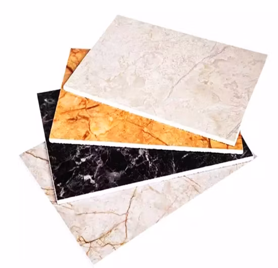 Pannello UV in materiale da costruzione, pannello in plastica impermeabile, pannello in marmo in PVC lucido, pannelli per pareti interne in WPC, produttore di decorazioni per pareti